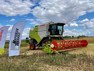 Успешный демо-тур CLAAS DOMINATOR 370 в Воронежской области.